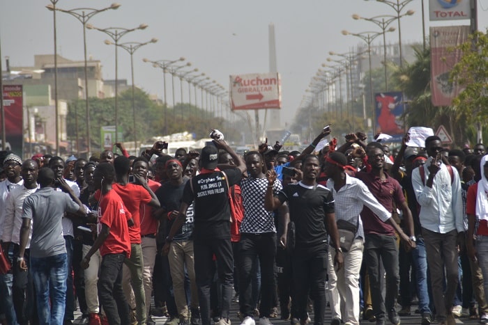 Marche des étudiants du Sénégal